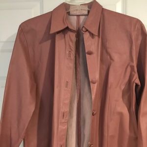 Leather blouse